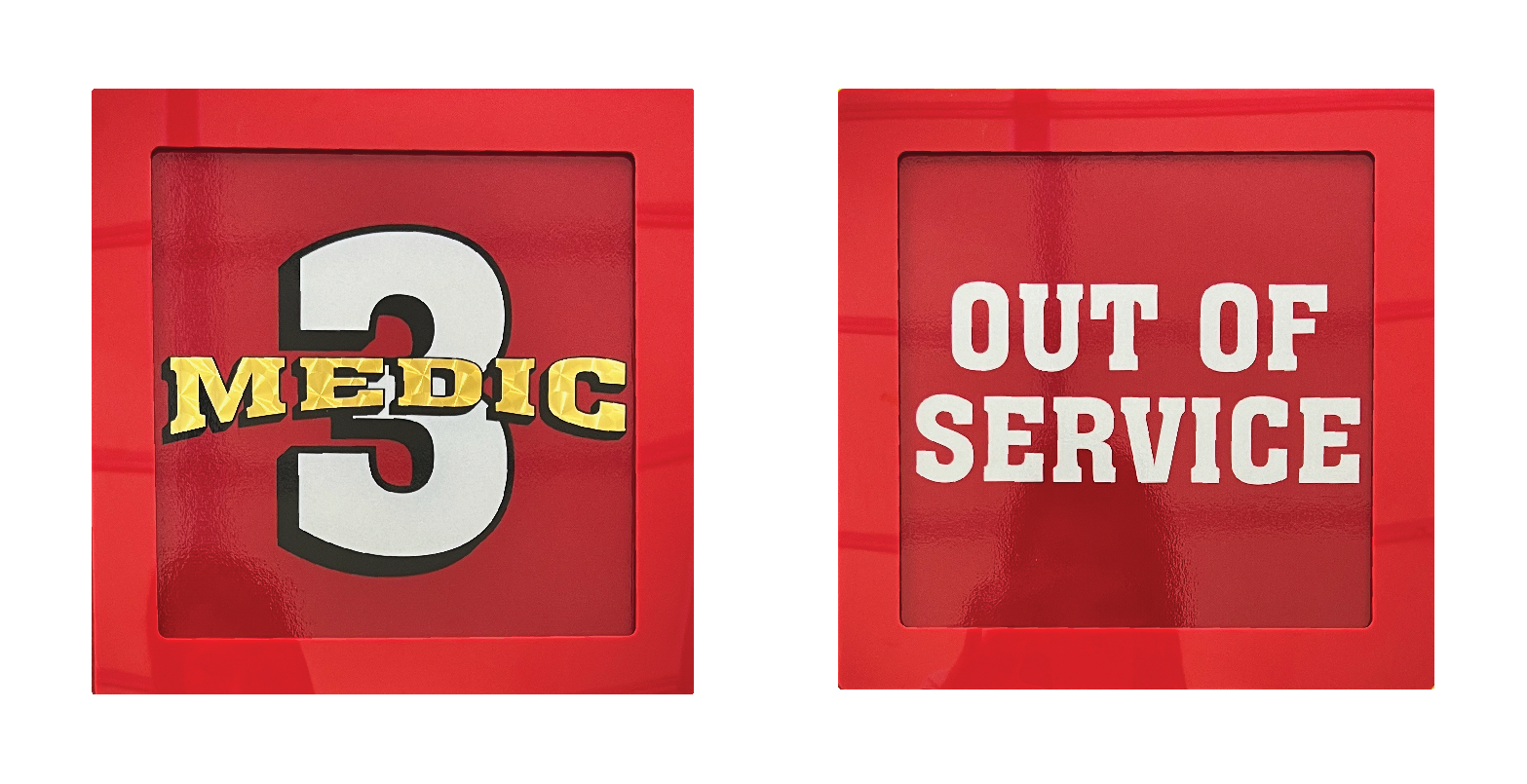 emergency vehicle placards graphics